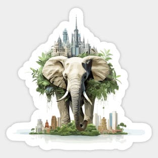 Majestic Elephant Animal Beauty Nature Wildlife Discovery Sticker